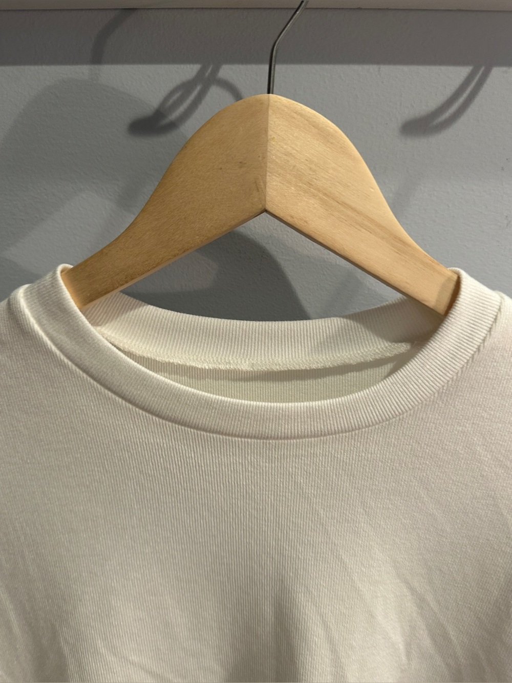 Cream Flutter Sleeve Top with Teal Floral Accent - Picture 6 of 7